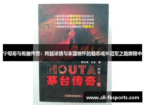 字母哥与希腊传奇：跨越逆境与家国情怀的励志成长冠军之路旅程中